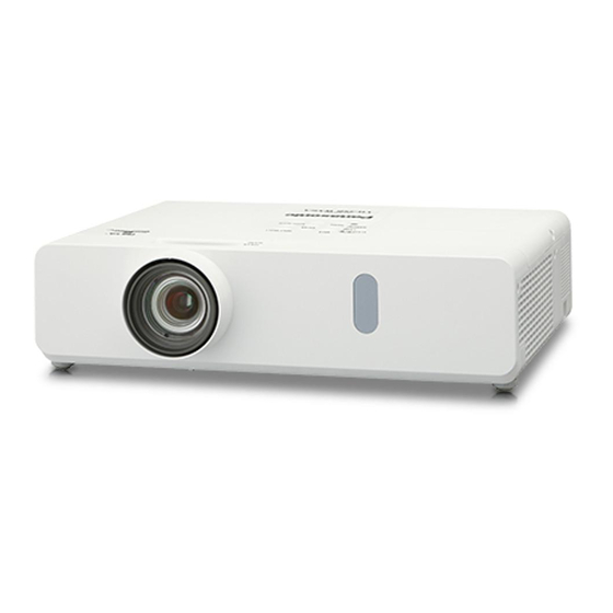Panasonic PT-VX430T Operating Instructions Manual