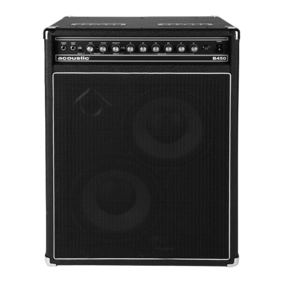 Acoustic B450 User Manual