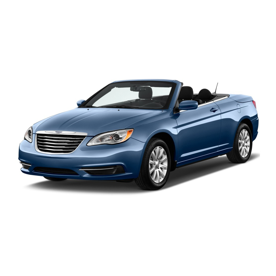 Chrysler 200 Convertible 2011 Specifications