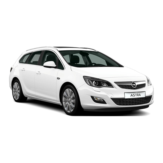 Opel 2012 Astra Manuals