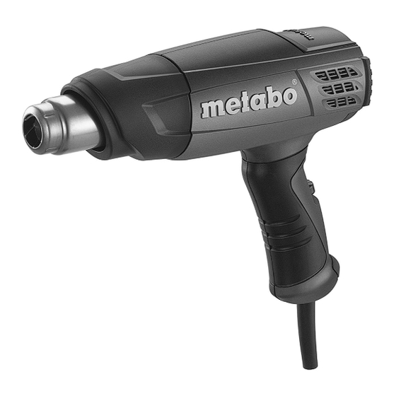Metabo H 20-600 Original Instructions Manual
