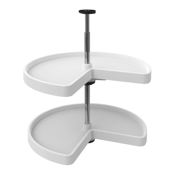 Knape & Vogt Door Mount Polymer Lazy Susan Installation Instructions