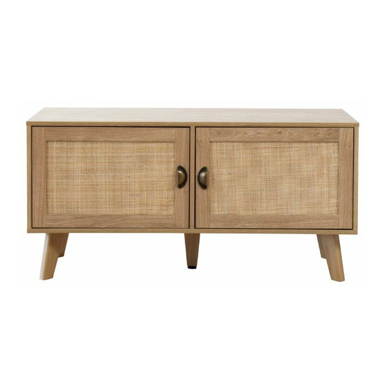 Mocka Savannah Entertainment Unit Assembly Instructions Manual