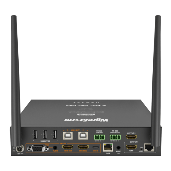 Wyrestorm SW-540-TX-W User Manual