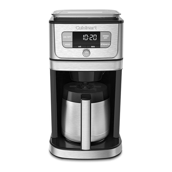 Cuisinart DGB-850 Quick Start Manual