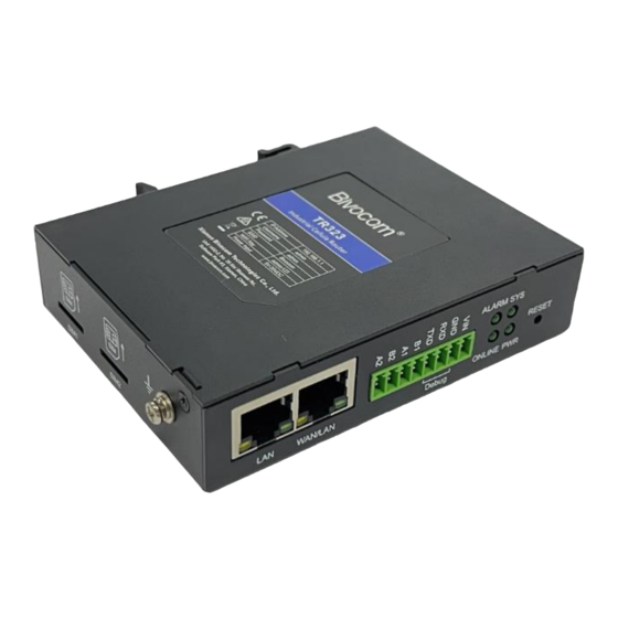 Bivocom TR323 Series User Manual