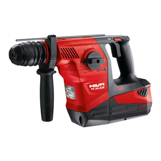 Hilti TE 30-A36 Manual