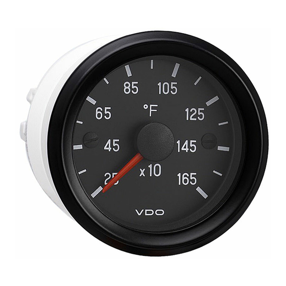 VDO PYROMETER Installation Instructions Manual