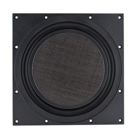 Sonance VISUAL PERFORMANCE VP10SUB NC Enclosure Specifications