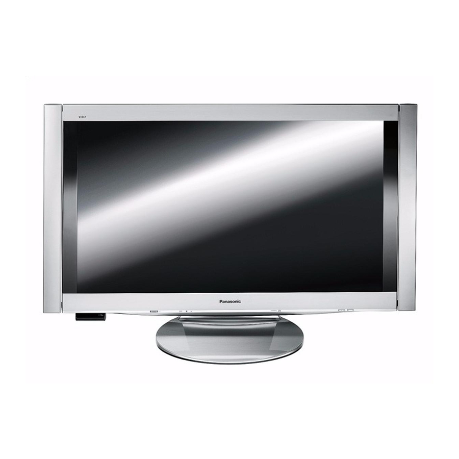 User Manuals: PANASONIC Viera TX-P46Z1E Plasma TV