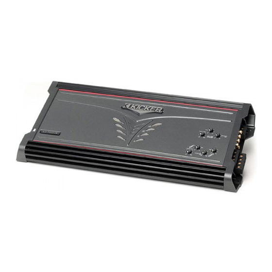 Kicker ZX550.3 Owner's Manual