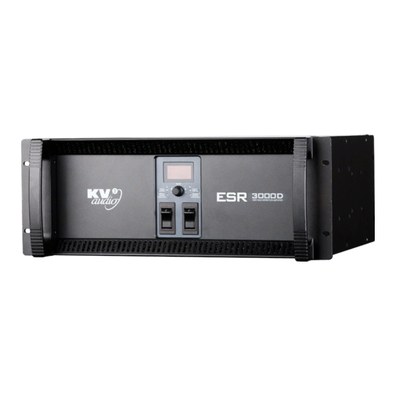 KV2 Audio ESR3000D User Manual