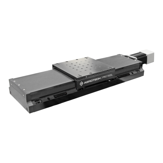 Aerotech PRO190SL Series Hardware Manual