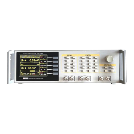 Saluki SE2031 Digital Lock-in Amplifier Manuals