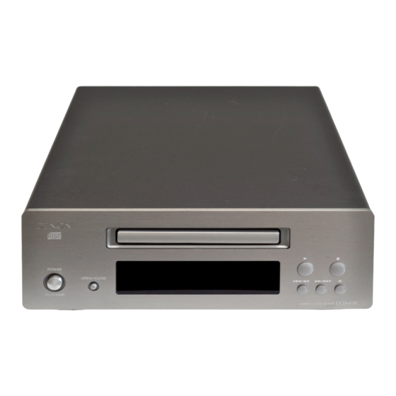 Denon UDR-F10 Manual