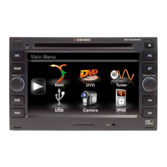 ZENEC ZE-NC2040 Brochure & Specs