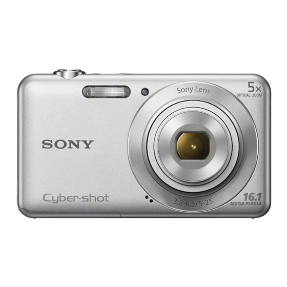 Sony CYBER-SHOT DSC-W710 Instruction Manual