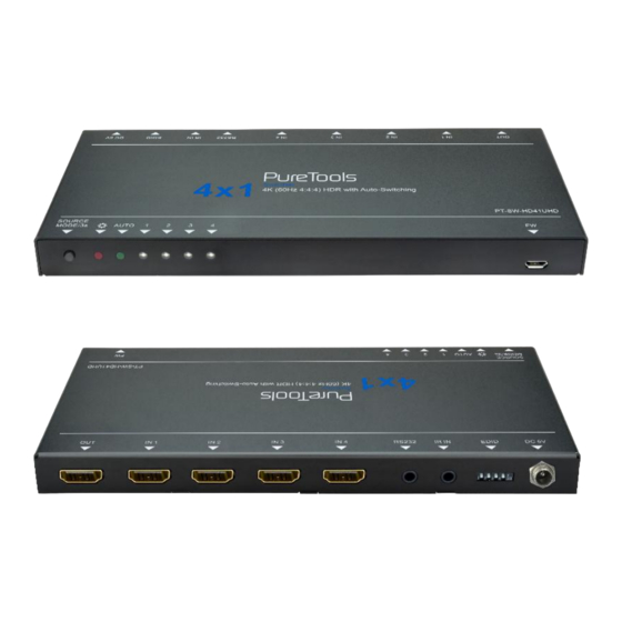 PureLink PureTools PT-SW-HD41UHD User Manual