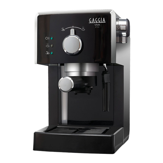 Gaggia Milano VIVA STYLE Operating Instructions Manual
