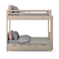 RH Teen BABY AVALON BUNK BED TWIN OVER TWIN STORAGE Instructions Manual