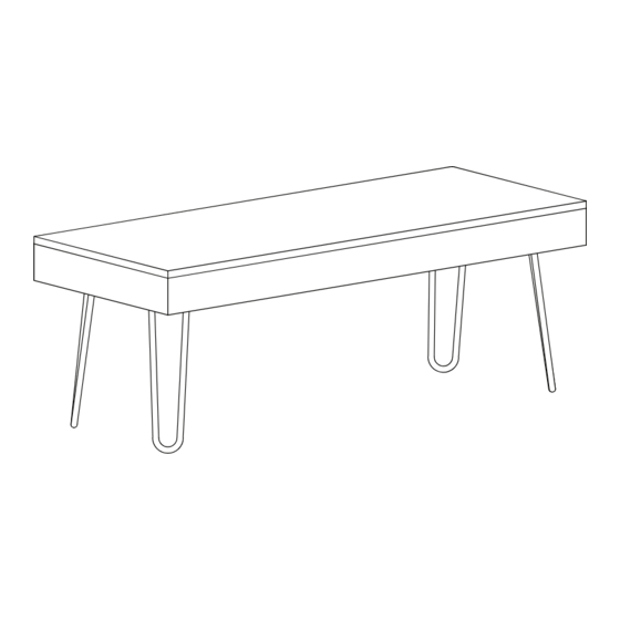 milliard Mid Century MIL-CTBL-MCM-B Manual