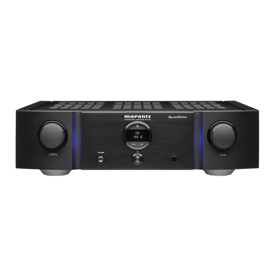 Marantz PM-12 SE - Integrated Amplifier Manual