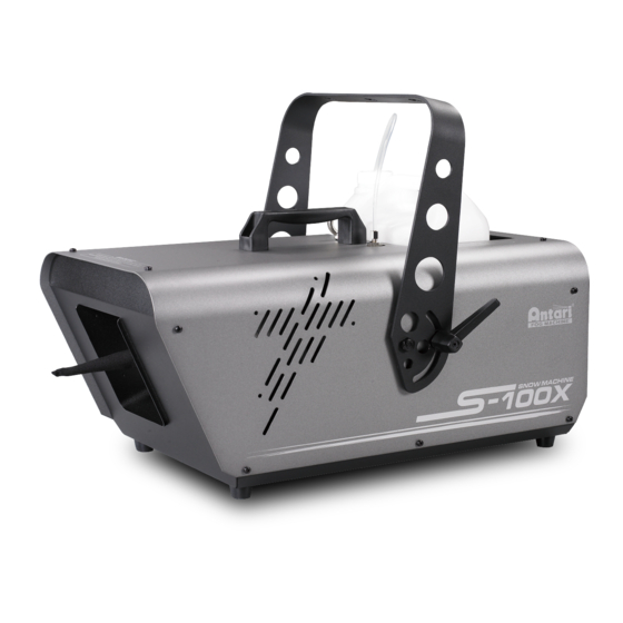 Antari S-100X User Manual