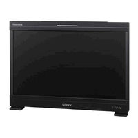 Sony TRIMASTEREL BVM-F250 Operation Manual