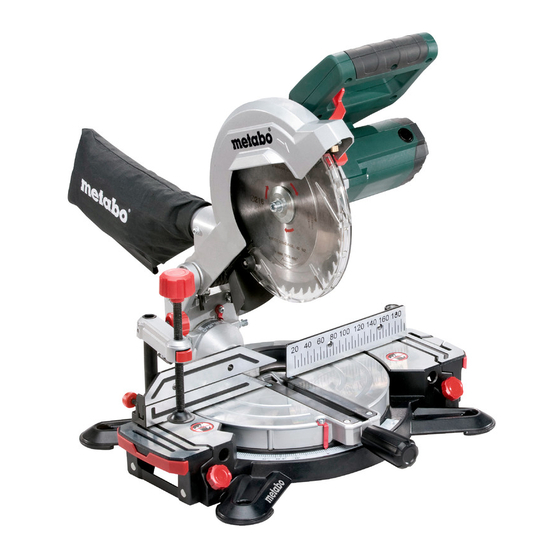 Metabo KS 216 M Lasercut Original Operating Instructions