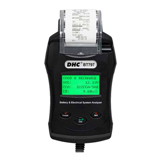 DHC BT797 Owner's Manual