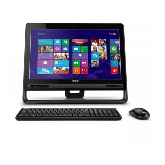 Acer Aspire ZC-610 Touch Manuals