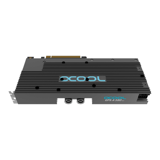 Alphacool GPX-A 580 M01 Instruction Manual