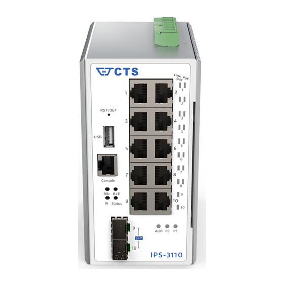 CTS IPS-3110 User Manual