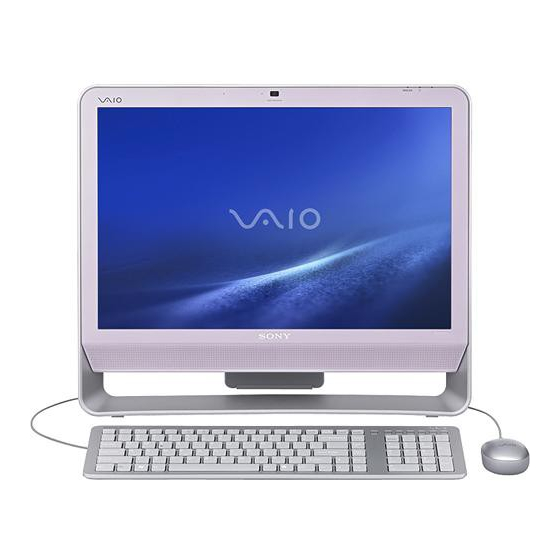 Sony VGC-JS130J/S - Vaio All-in-one Desktop Computer Specifications