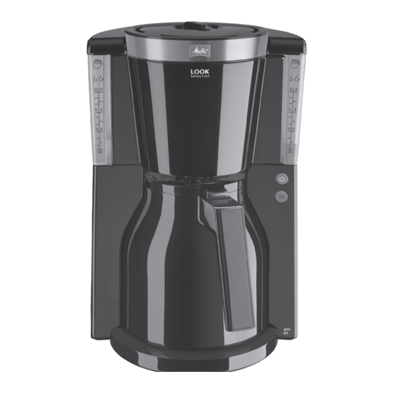 Melitta LOOK Therm Selection Operating Instructions Manual