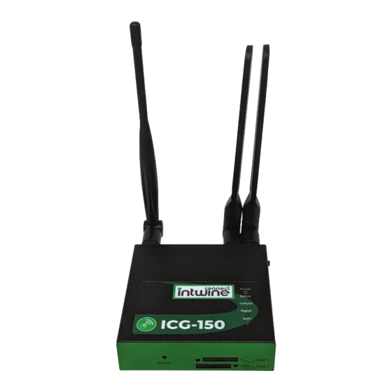 User Manuals: intwine connect 150 Cellular Router