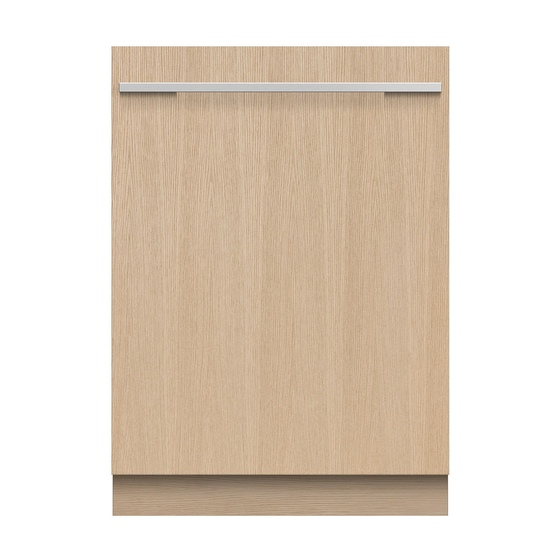 Fisher & Paykel DW60U2I1 FP AA Manual