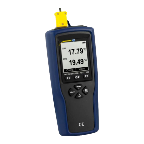PCE Instruments PCE-T 330-ICA User Manual