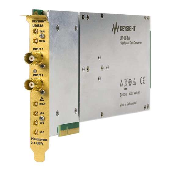 Keysight U1084A Startup Manual
