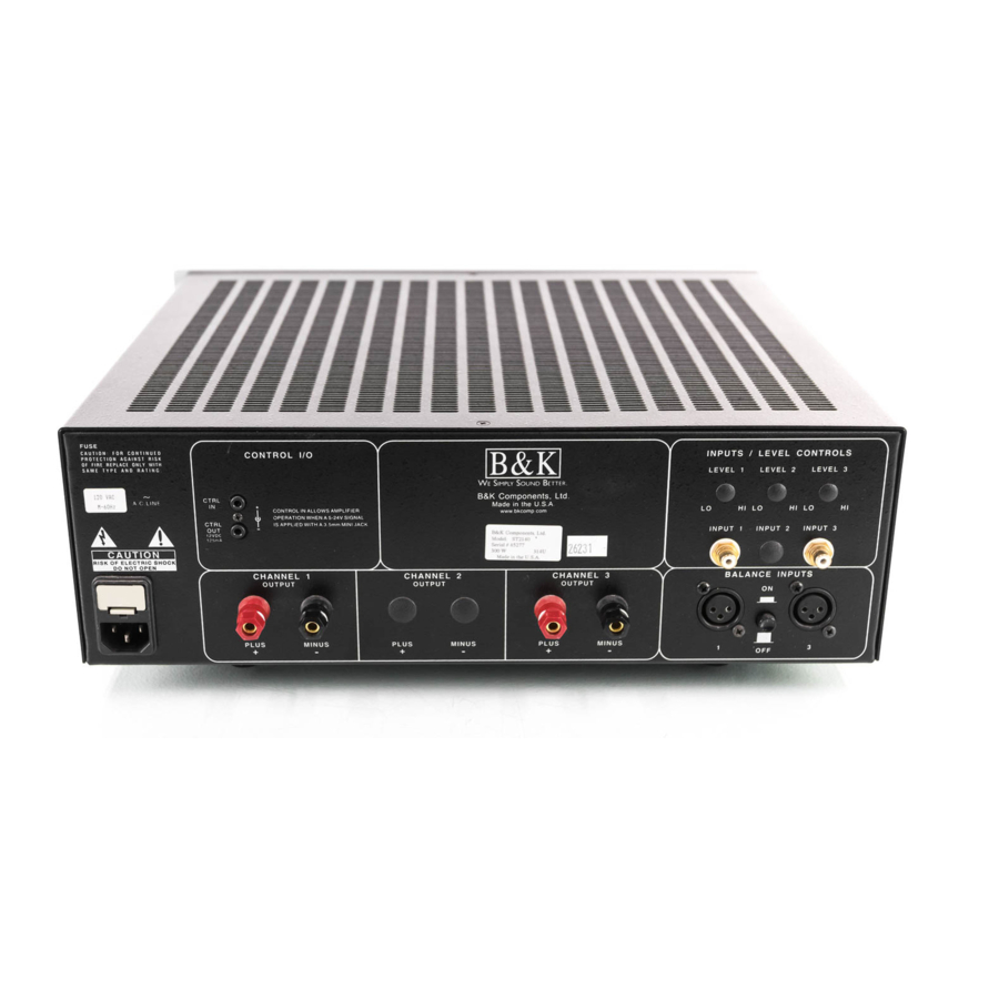 B&K ST2140 OWNER