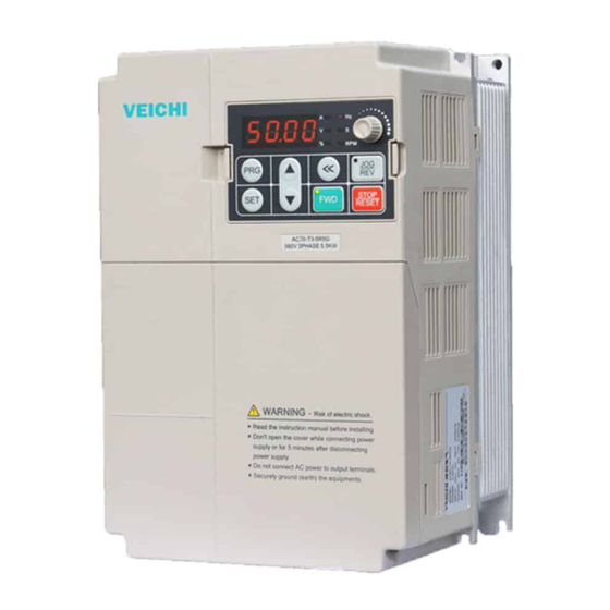 Veichi AC100-T3-1R5G Frequency Inverter Manuals