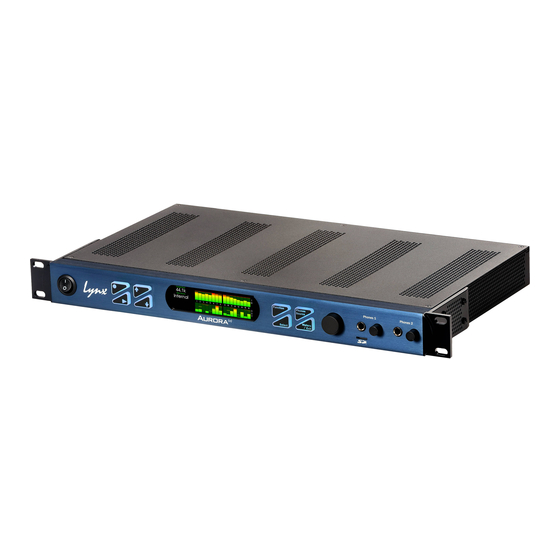 Audio Precision Lynx Aurora Setup Manual