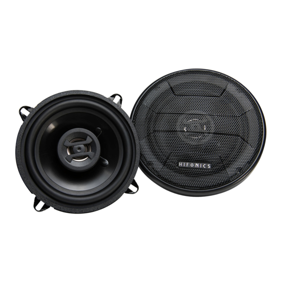 Hifonics ZS35CX Quick Start Installation Manual