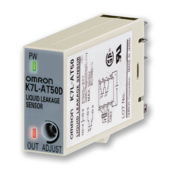 Omron K7L-AT50 Instruction Manual