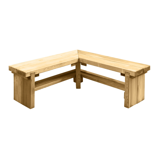 Forest CORNER SLEEPER BENCH Instructions