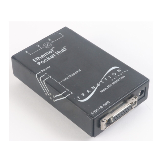 Transition Networks E-TBT-HB-0400 Manual
