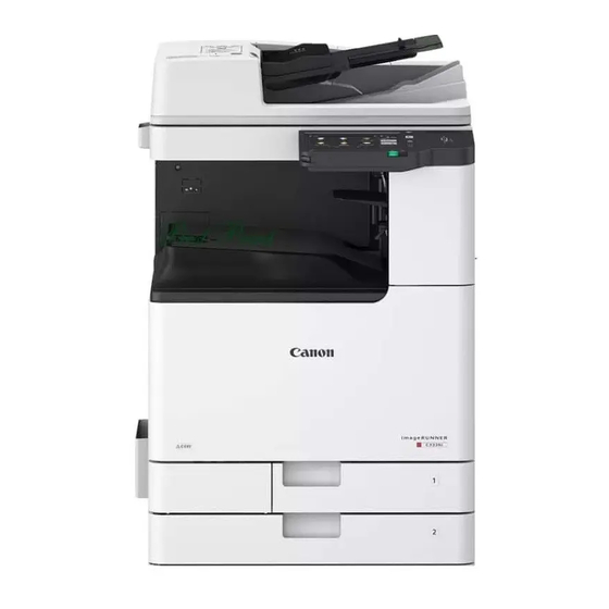 Canon imageRUNNER C3226i Getting Started
