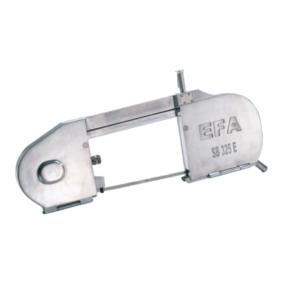 EFA SB 325 E Translation Of The Original Operating Instructions