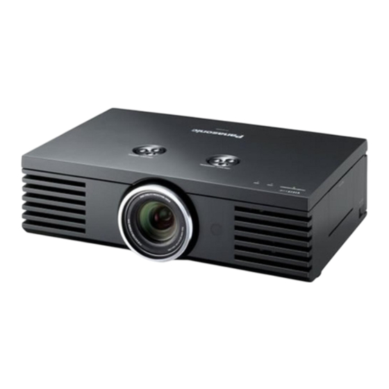 Panasonic PT-AE4000E Operating Instructions Manual