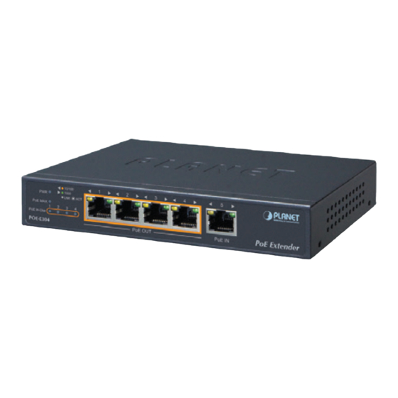Planet POE-E304 User Manual